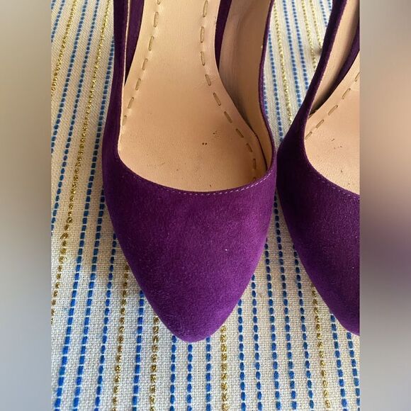 Miu Miu Women's  Suede Purple Classic Heels Shoes Size 36 - Picture 5 of 13